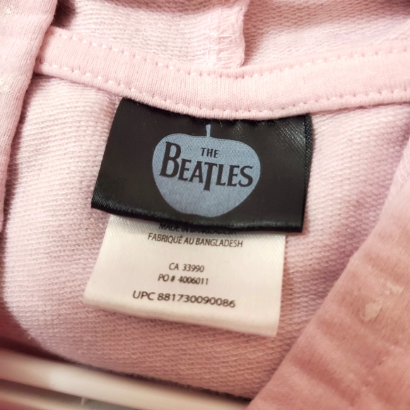 The Beatles - Sargent Pepper pink sleeveless hoodie - Picture 4 of 5